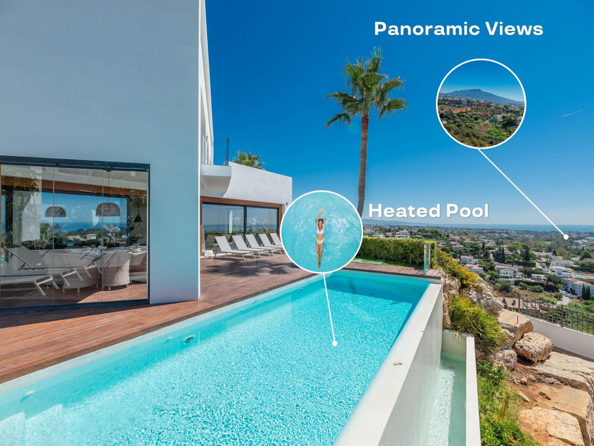 Vacation Marbella I Villa Paraiso The View, Infinity Heated Pool, Sea View, 24-7 Security, Golf Courses إِستيبونا المظهر الخارجي الصورة